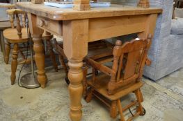Small pine kitchen table.