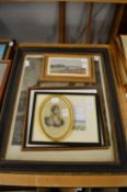Various paintings, engravings etc.