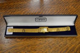 An Oris gentlemen’s wristwatch.