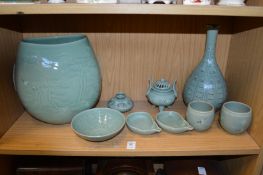 A collection of Korean porcelain.
