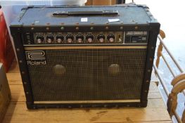 A Roland Jazz Chorus 55 amplifier.