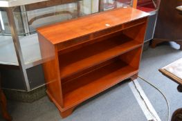 A small open bookcase.