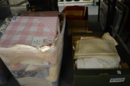 A quantity of household linen.