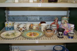 Decorative china to include Dalton figures, Dalton vase etc.