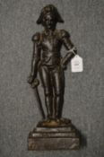 A cast iron door stop modelled as Napoleon.