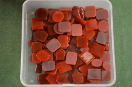 A quantity of decorative stones.