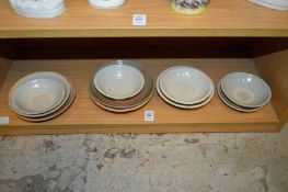 A quantity of Chinese terracotta bowls.