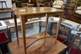An inlaid rosewood rectangular occasional table.