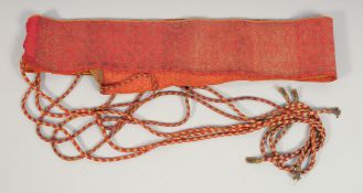 A 19TH CENTURY TUNISIA NORTH AFRICAN CEREMONIAL BELT.