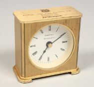 A SMALL TIFFANY STYLE CLOCK 3ins high