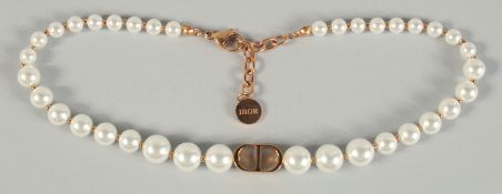 A DIOR PEARL NECKLACE.