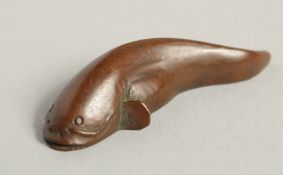 A BRONZE CATFISH. 2.5ins long.