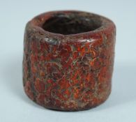 A HORN ARCHER'S RING 3.5cm.