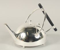 A CHRISTOPHER DRESSER DESIGN PLATED TEA POT.
