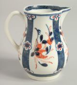 AN 18TH CENTURY WORCESTER SPARROW BEAK JUG painted in a rare imari pattern, see Zorensky part 3, lot