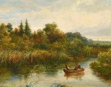 Mark Edwin Dockree (19th Century) British, a pair of oil on board views, 'Barton Broad' and 'Wroxham