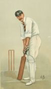 A vanity fair print of 'Hampshire' cricket, 14.75