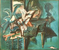 David McClure (1926-1998), 'Moonlight Sonata', screen print, numbered 10/12, inscribed and signed in