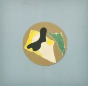 Attributed to Jean Arp (1886-1966) French/German, untitled abstract collage, signed verso, 4.25