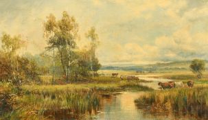 Martin Jacobi (19th Century) British, 'On a Tributary of the Trent, Near Nottingham', oil on canvas,