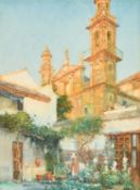 Attributed to A. M. Foweraker, 'Evening Cordoba', watercolour, inscribed verso, 14