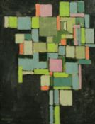 An abstract of coloured squares, oil on board, bears signature H. Cliffe and dated '68, 18