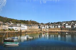 Dora Bertolutti Howard (b. 1957), a view of Mousehole Harbour, canvas print, 15.75