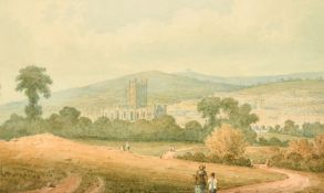 Follower of Thomas Girtin, A view of Bath with the Abbey, watercolour and pencil, 5