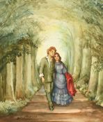 James Arthur Morris (20th Century) British, 'La Traviata', watercolour, signed, 13