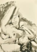 Elizabeth Hadden-Cave (20th Century) A nude figure lying on their back, watercolour, 29.75