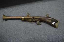 A reproduction blunderbuss.