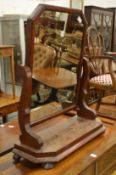 A Victorian mahogany dressing table mirror.