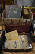 Cigarette cards, books etc.