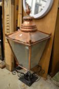 A good Victorian style copper and wrought iron lantern top.