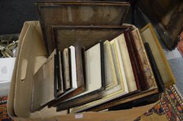 A box of picture frames