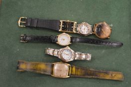 Five various watches.