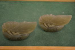Two Chinese carved hard stone ornaments.