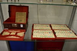 Mahjong set.