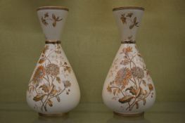 A pair of Royal Windsor blush ivory vases.