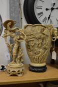 A composite figure and similar jardiniere.
