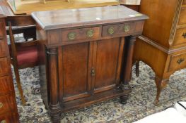 A small mahogany chiffonier.