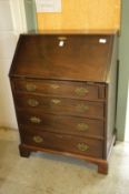 A good Georgian style mahogany small bureau.