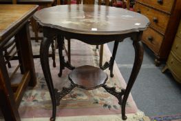 A mahogany centre table.