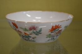 A small Chinese famille rose bowl.