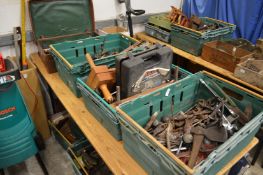 A quantity of tools etc.