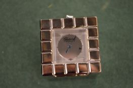 Chopard, a cube clock, boxed.