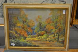 Two pastel landscapes.