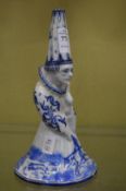 An unusual delft figural bell.