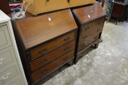 Two mahogany bureaus.