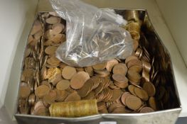 A large quantity of pre-decimal half penny pieces etc.
